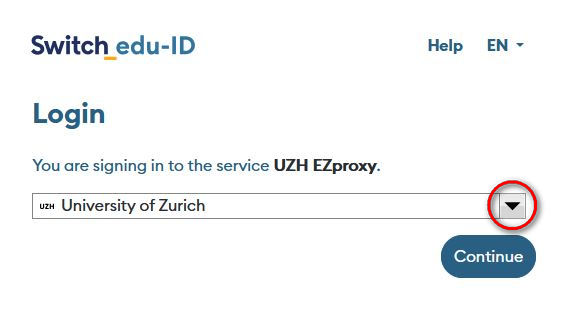 EZProxy Fenster