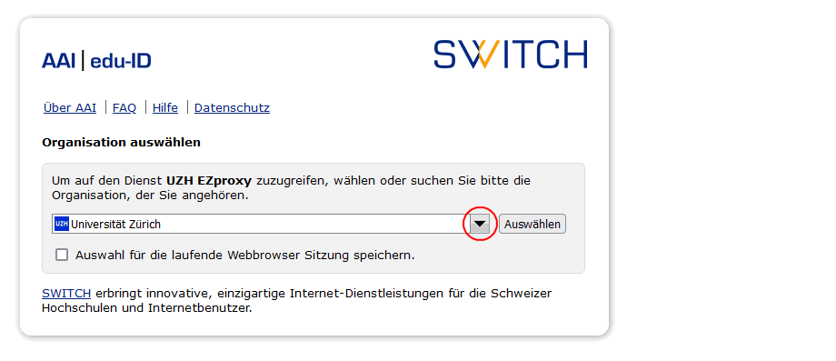 Eproxy Login Fenster
